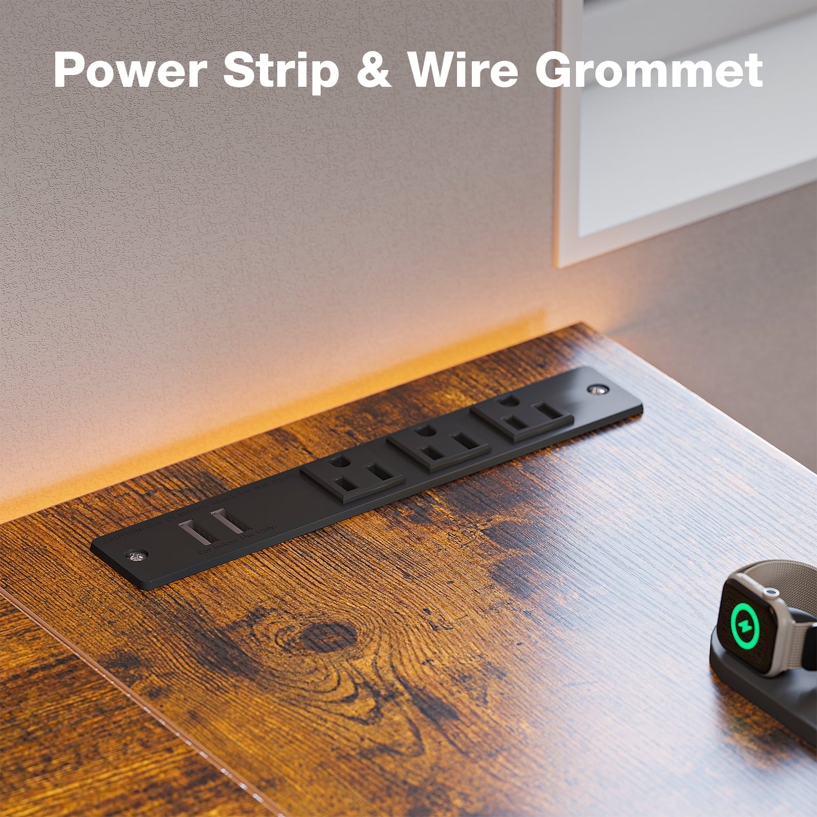 L Shaped Gaming Desk, 63 inch Corner Computer Desk with Power Outlet & USB Charging Port, Modern Writing Desk with 4-Tier Drawer & Monitor Shelf for Home Office, Vintage