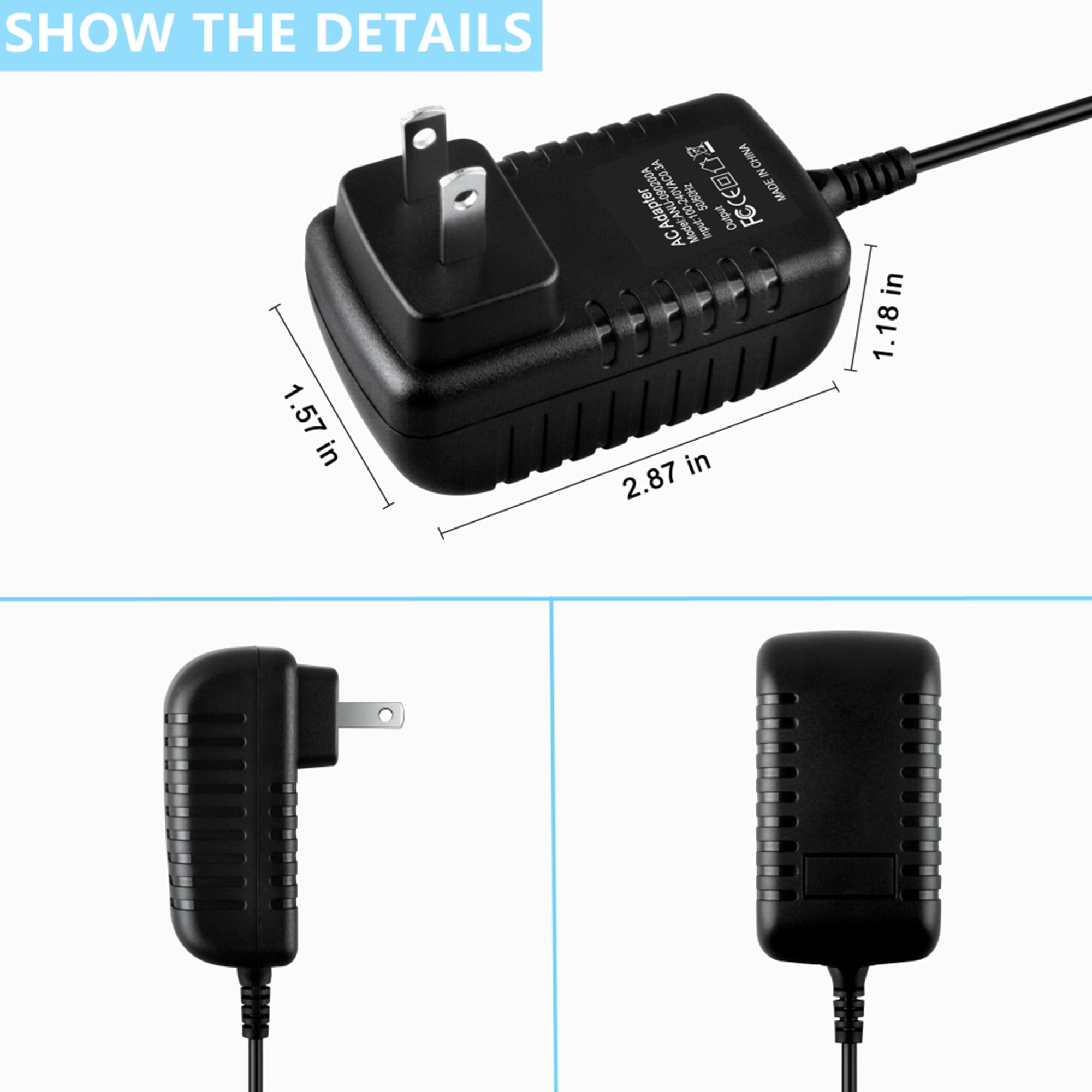 FITE ON Compatible AC Adapter Replacement for Shark DK12 VM200 VACMOP Cordless Hard Floor Vacuum Mop charger