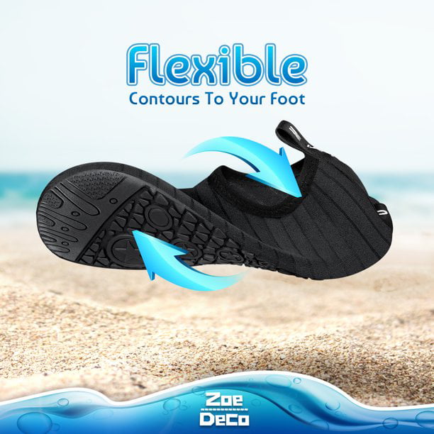 Zoe Deco Mens & Womens Water Shoes / Aqua Socks / Barefoot Skin Shoes