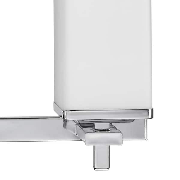 Finn 3-Light Chrome All-In-One Bath Light Vanity (5-Piece)