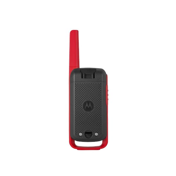 Talkabout T210 Rechargeable 2-Way Radio in Black with Red (2-Pack)