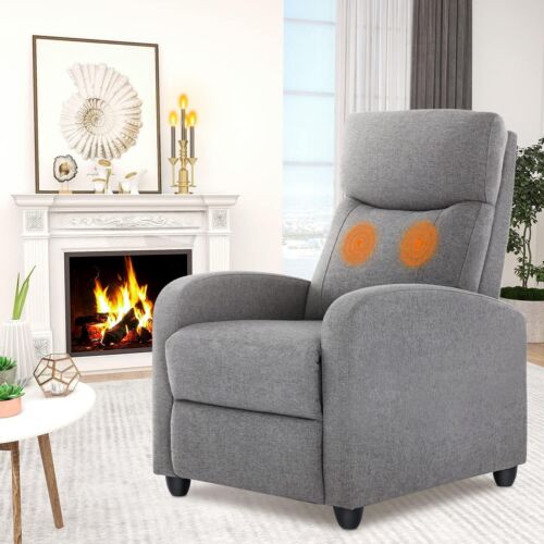 PU Leather Recliner Chair Living Room Massage Single Sofa Home Theater Chairs