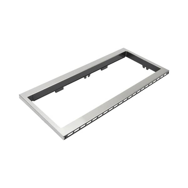 Built-In Low Profile Microwave Slim Trim Kit in Stainless Steel (1-Pack)