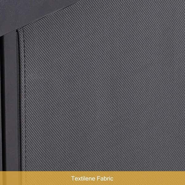 24 in. Gray Square Metal Propane Fire Pit Table