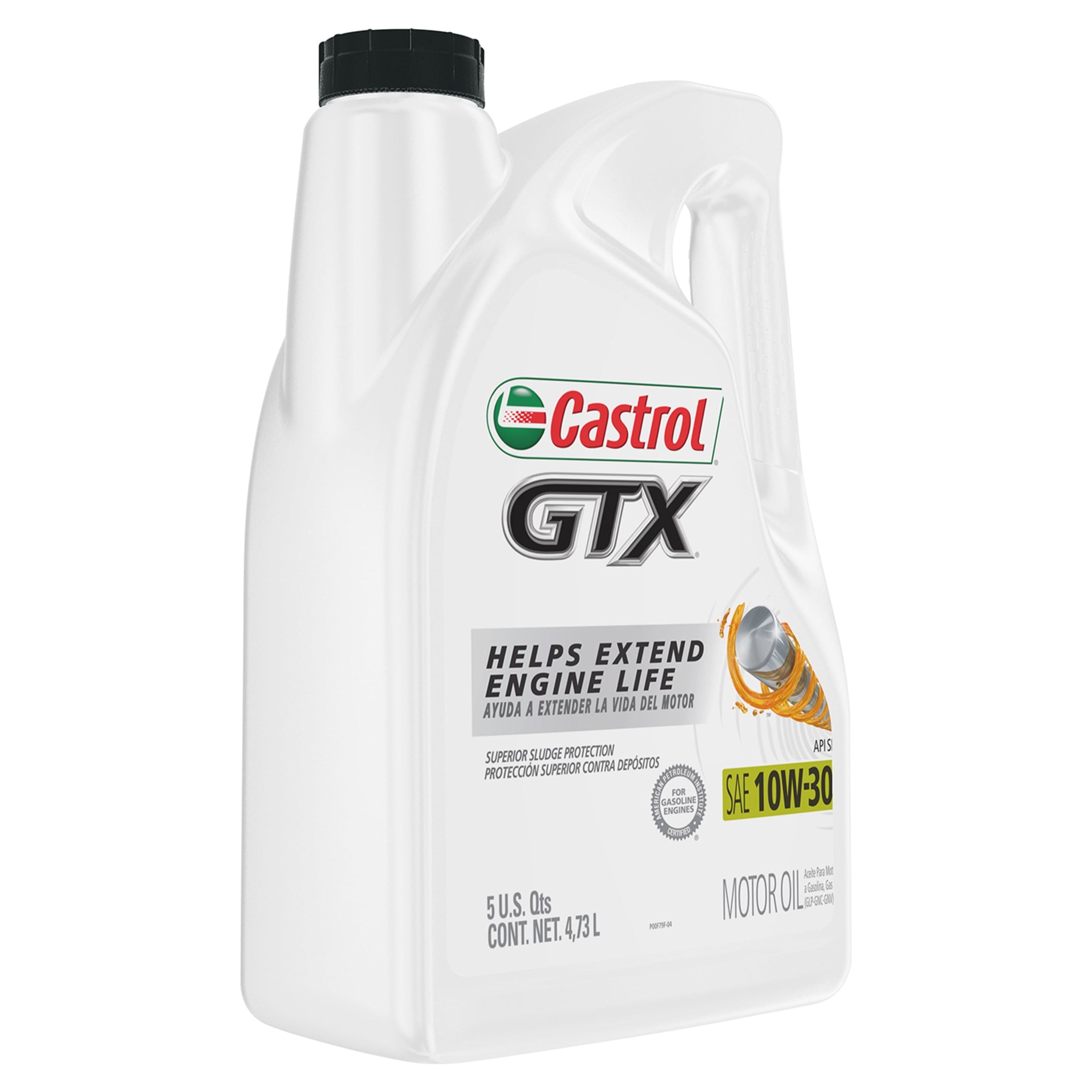 Castrol GTX 10W-30 Conventional Motor Oil, 5 Quarts