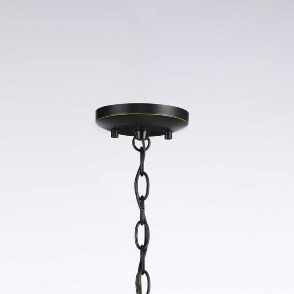 Kempsey 21.75 in. 3-Light Antique Bronze Flush Mount