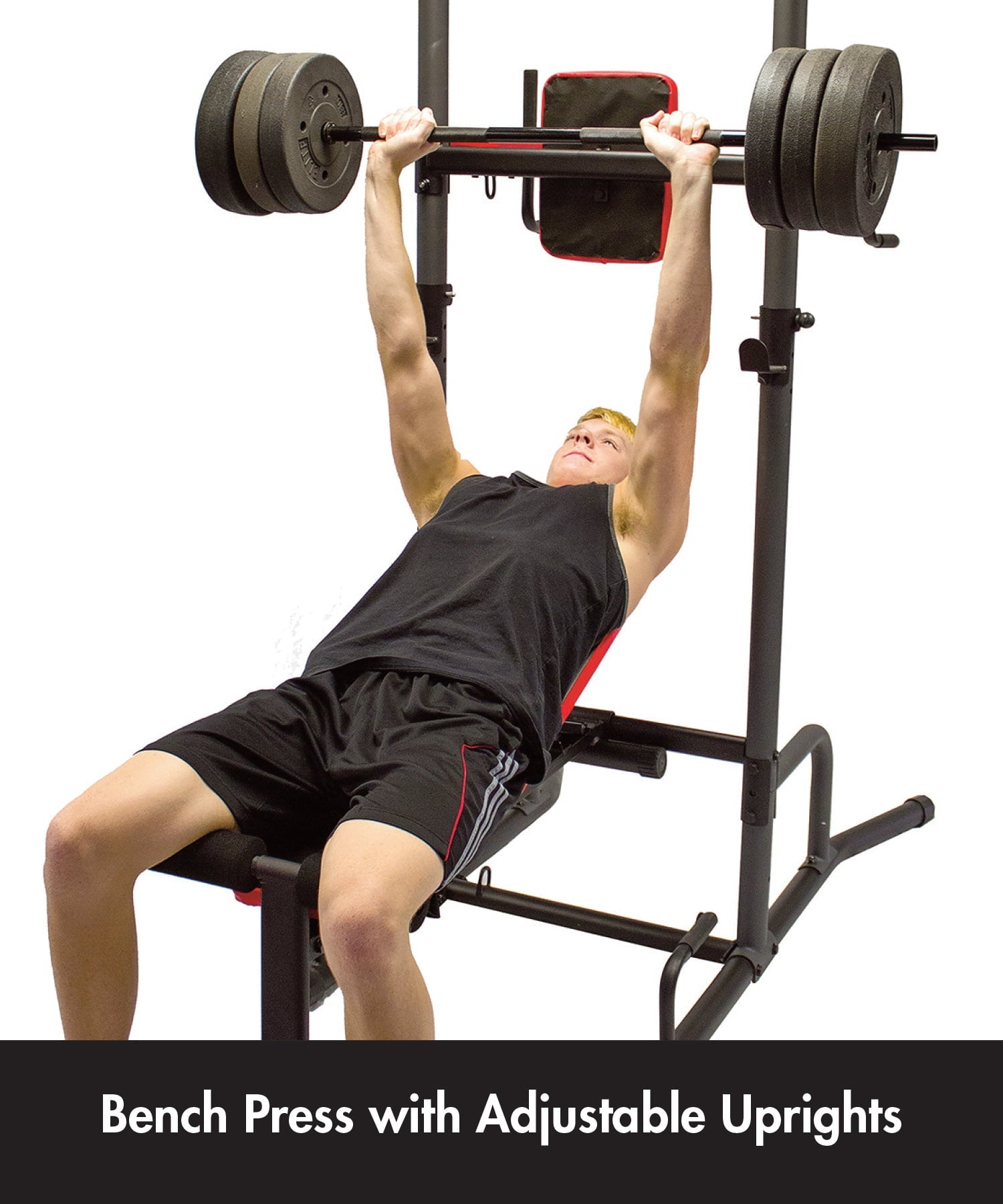 Health Gear's Cross Training Tower Bench System, CFT 3.0, Black Home Gyms