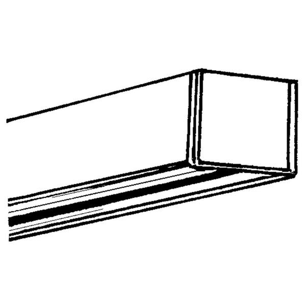 Alpha Trak 12 ft. White Track Section