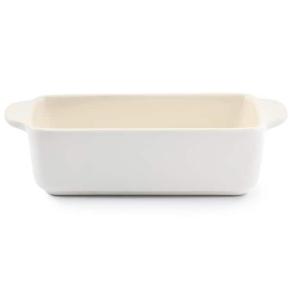 Artisan 1.25 qt. Rectangular Stoneware Bake Pan in Cream