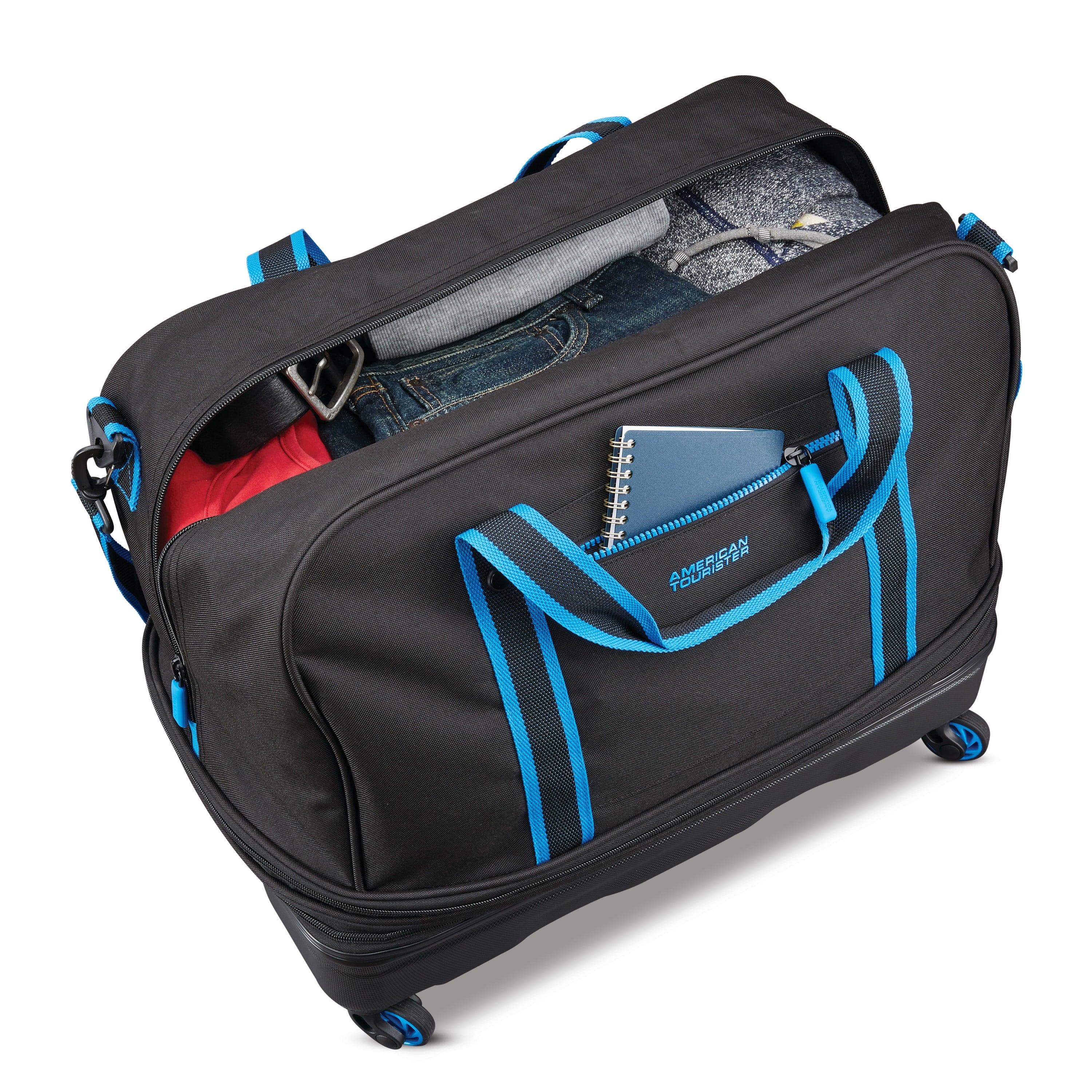 American Tourister Exo Hybrid Softside Rolling Duffel (Expandable)
