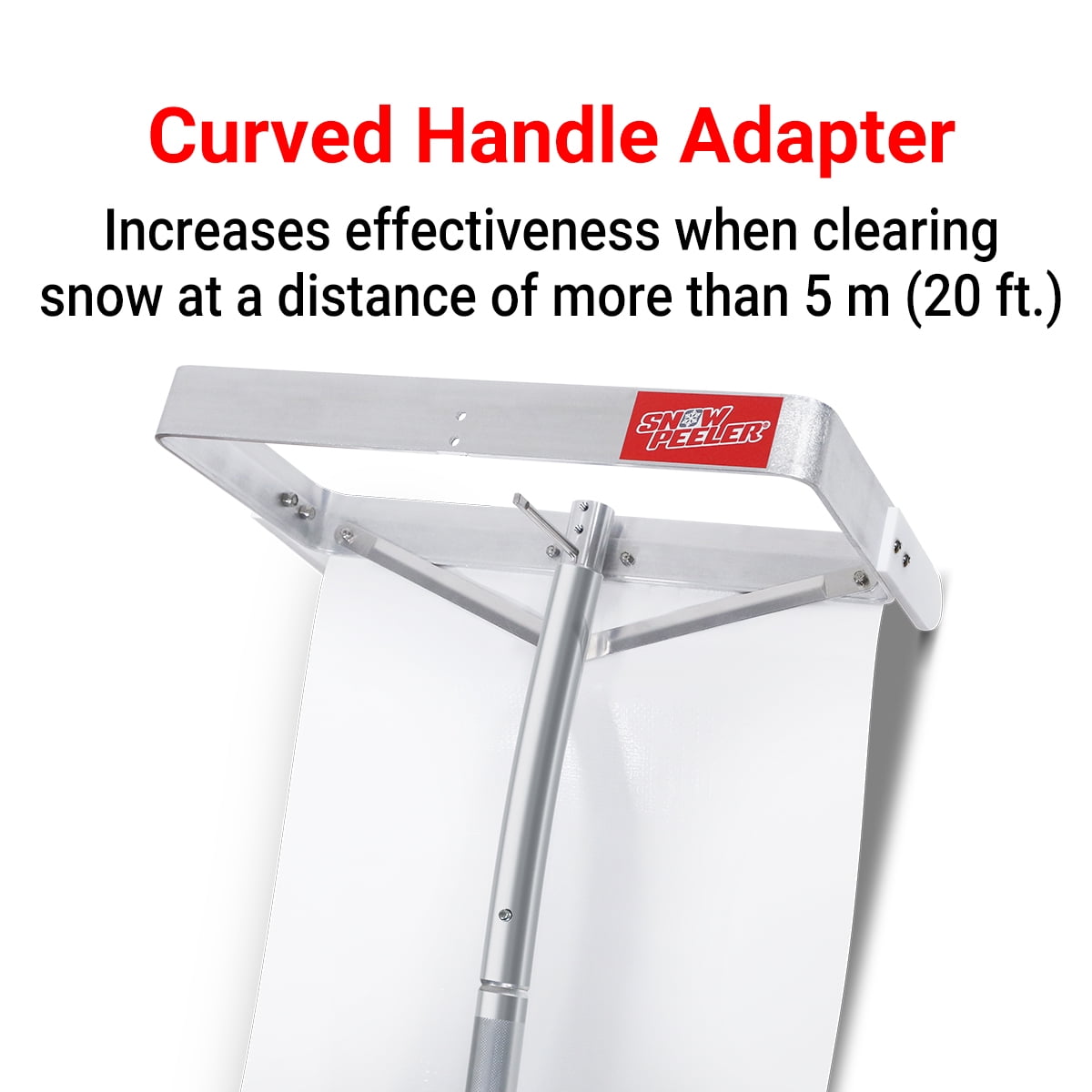SnowPeeler Premium Snow Rake 30 ft. Handle 10 ft. Snow Slide