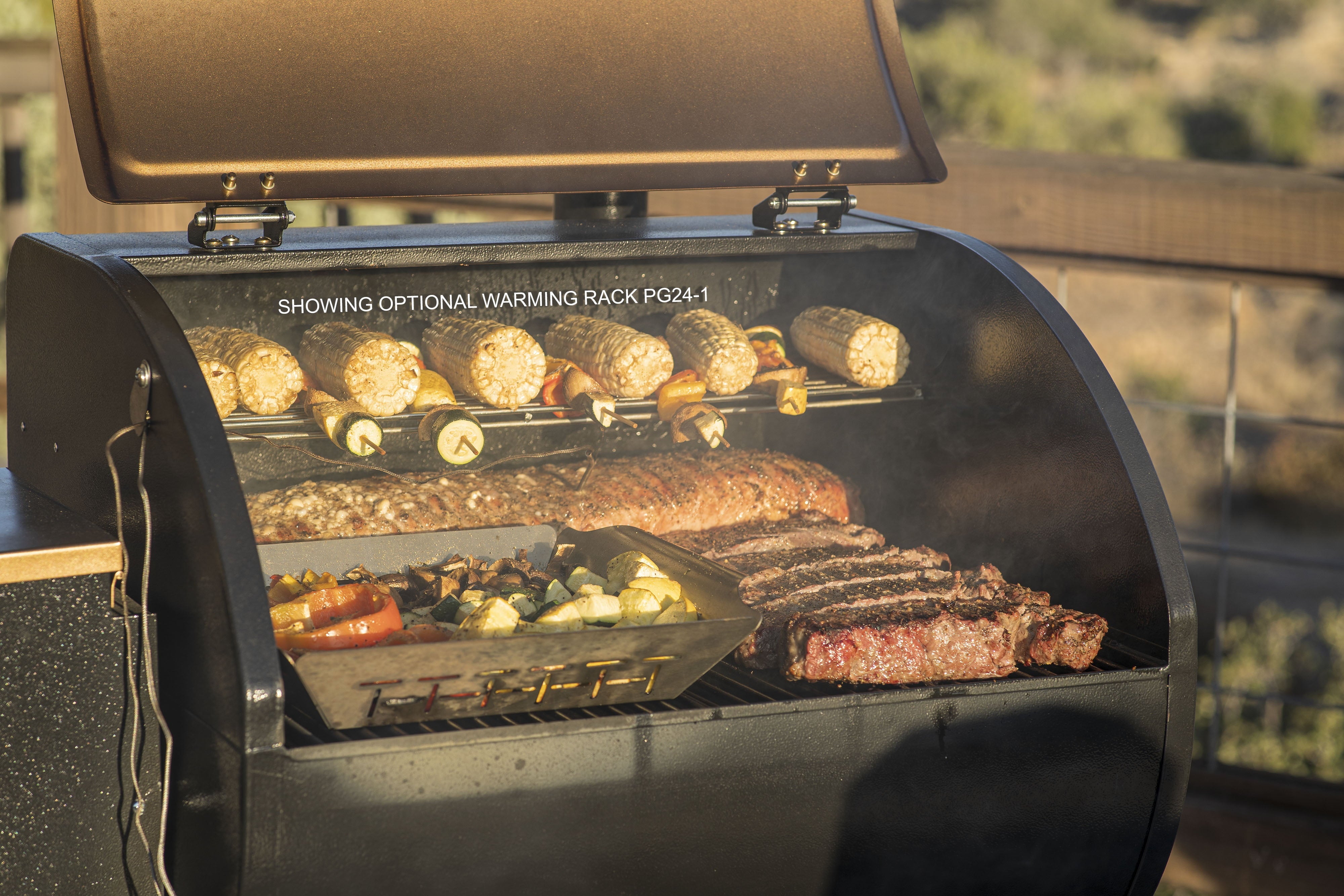 Camp Chef PG24STXB - Bronze Pellet Smoker Grill with 10 Smoke Settings, Patented Ash Cleanout Feature, PID Temperature Controller