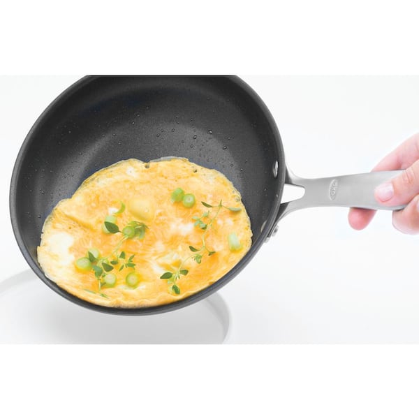 Good Grips 10 in. Hard-Anodized Aluminum Ceramic Nonstick Frying Pan in Black