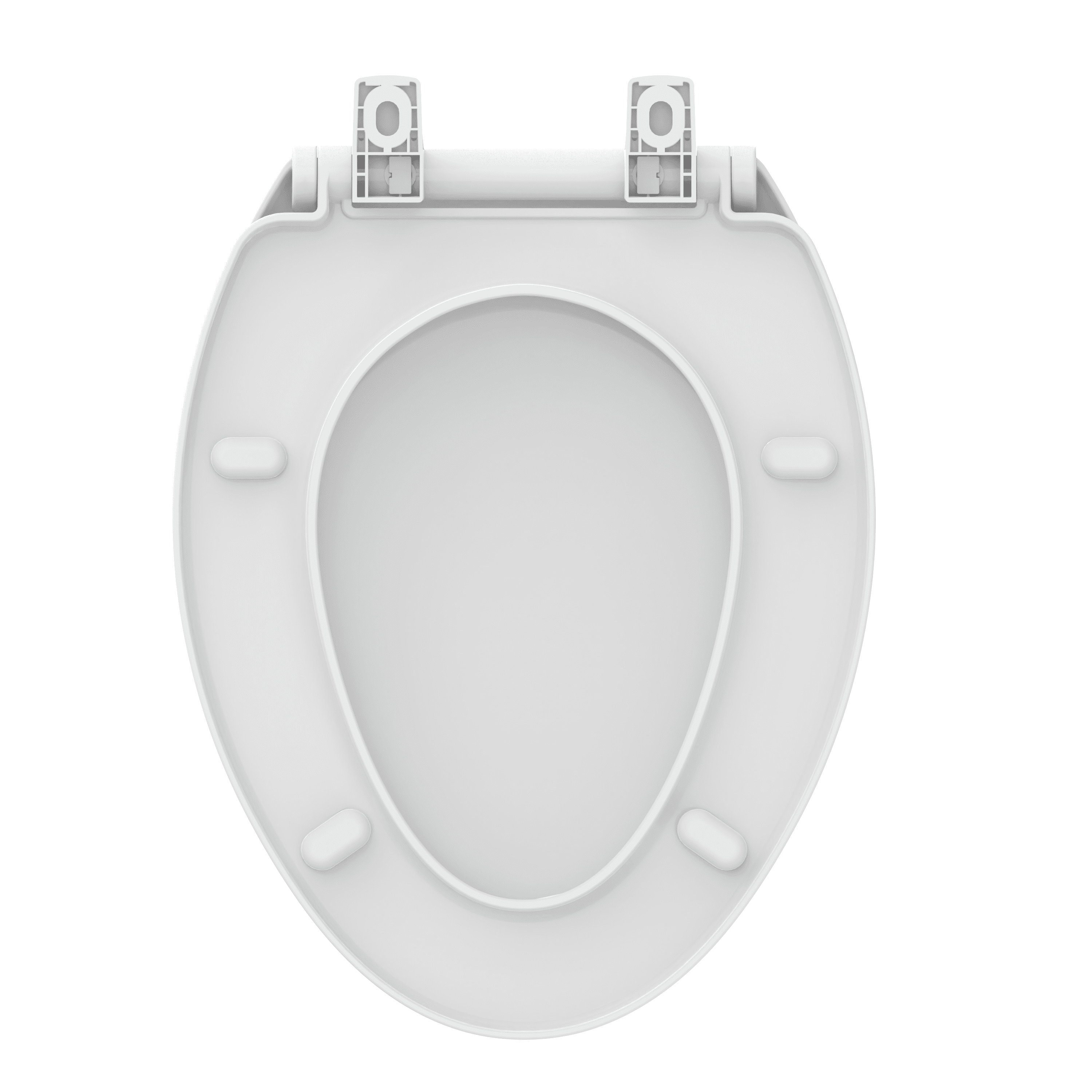 Mainstays Plastic Elongated Toilet Seat in Daisy White