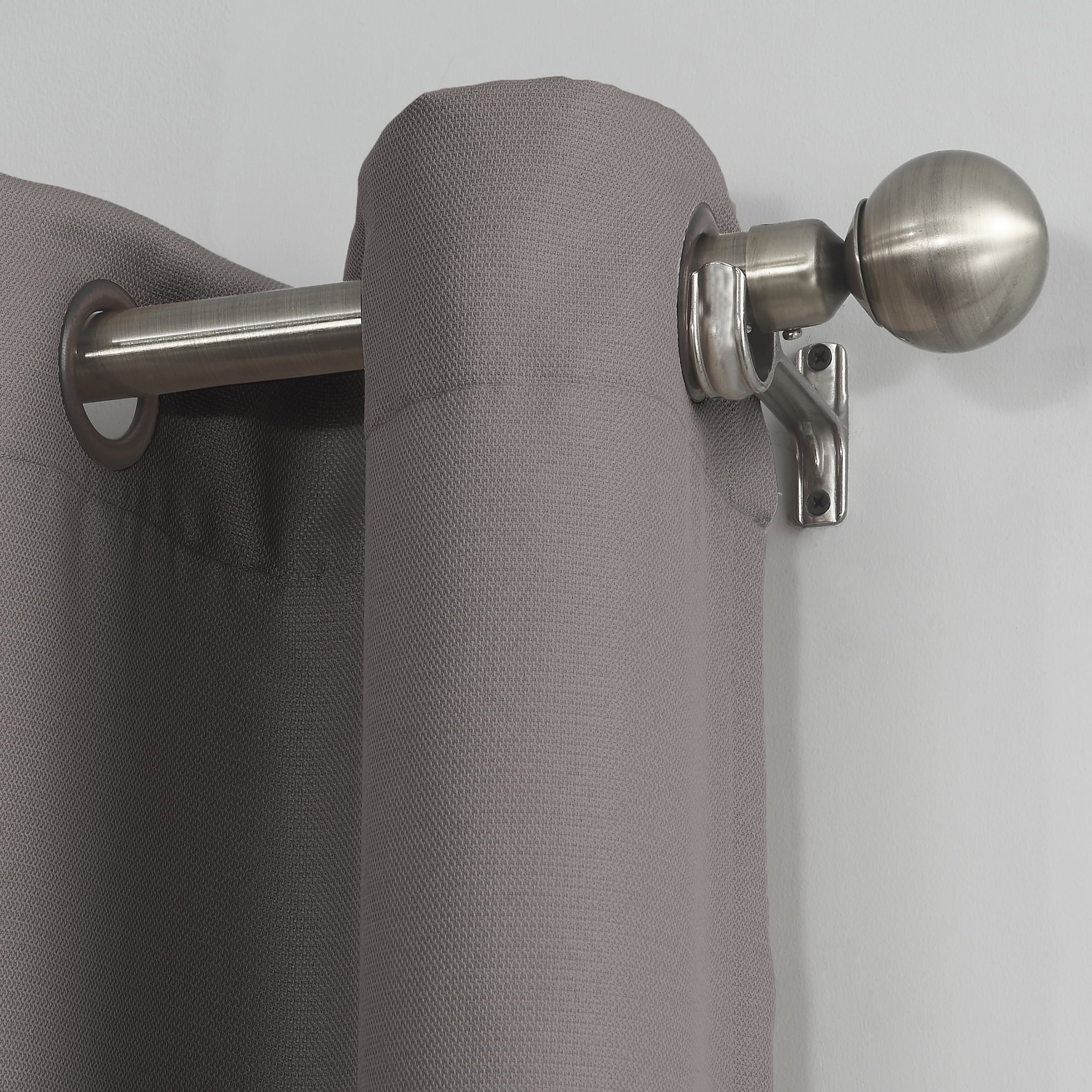 No. 918 Nathan Casual Textured Semi-Sheer Grommet Curtain Panel, 48