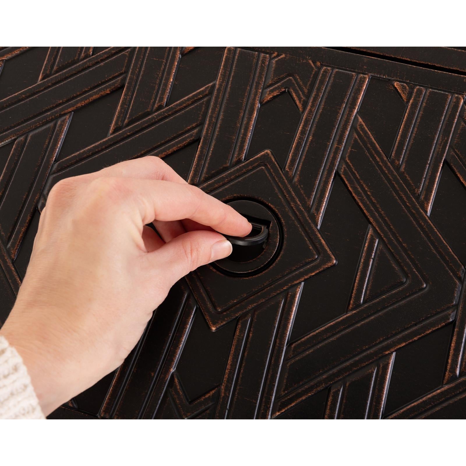 Fire Sense Meerin 48 in. Rectangular Aluminum Gas Fire Pit Table