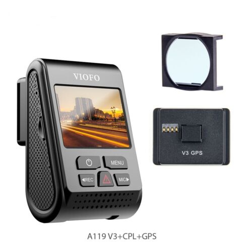 VIOFO A119 V3 Dash Cam 2K 2560x1600P Quad HD+ Car Dash Camera with GPS Logger