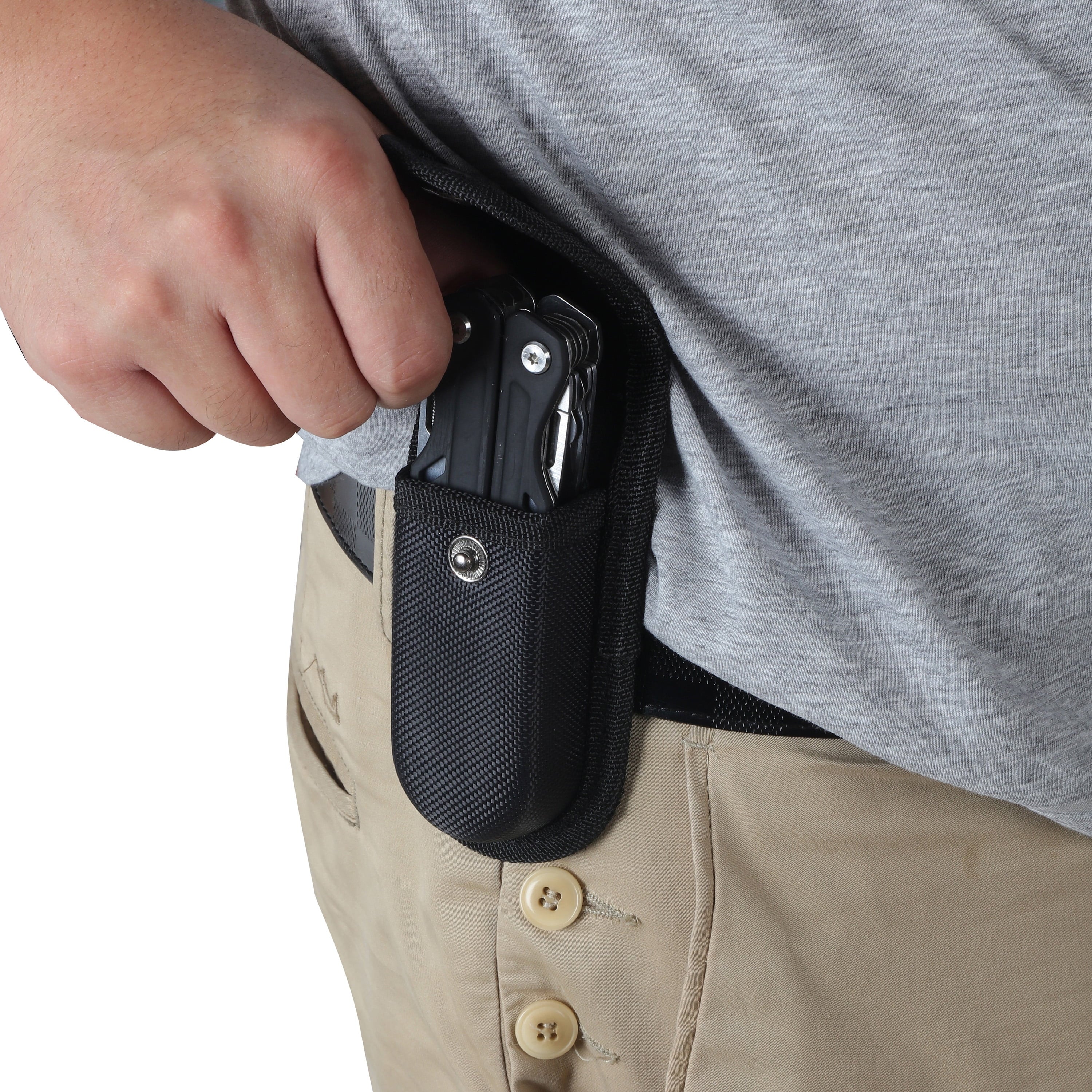 Ozark Trail 17-in-1 Multi tool, Stainless Steel, Black, Model 2119