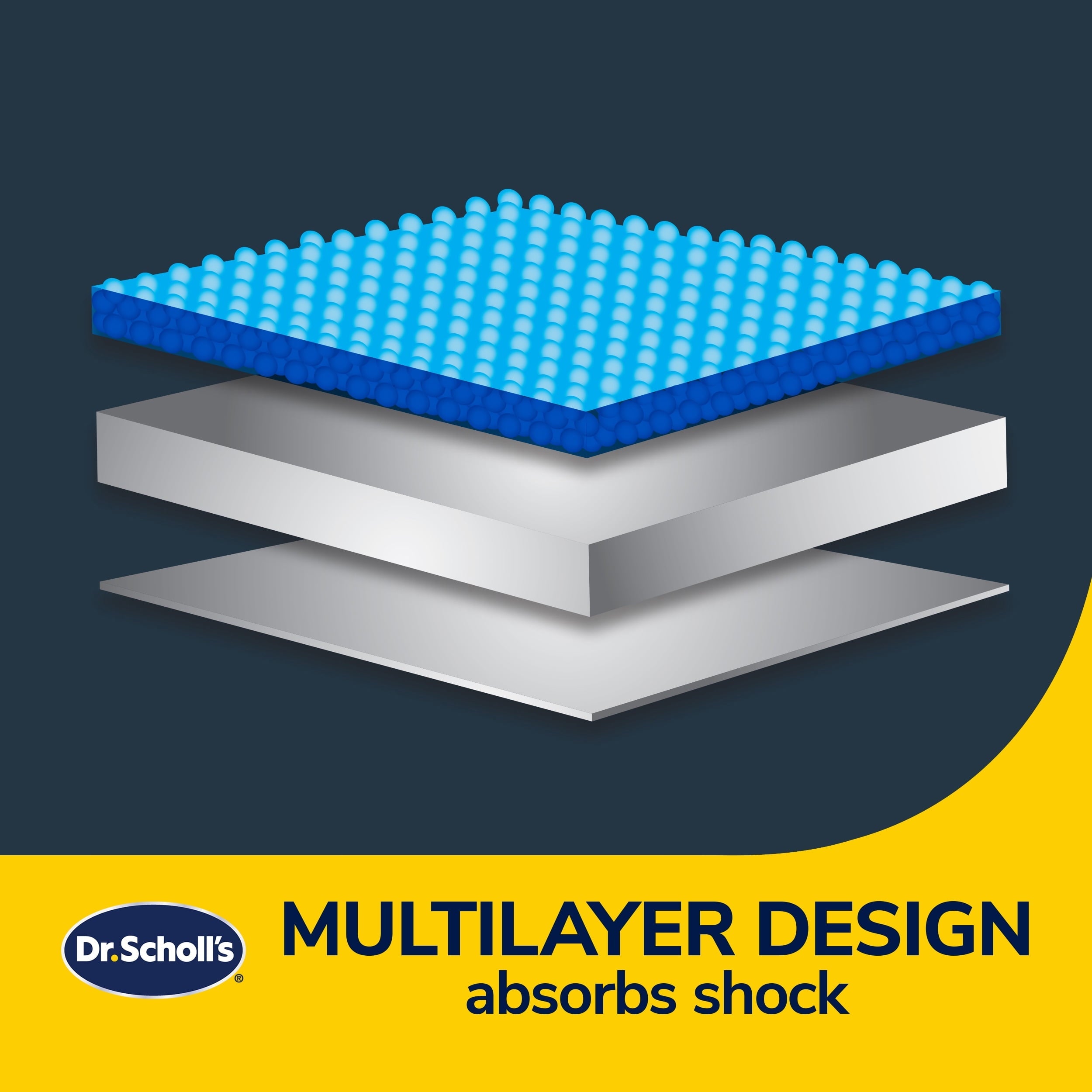 Dr. Scholl’s Black Massaging Gel Lumbar Seat Cushion, 46101WDI, 2.38 lb