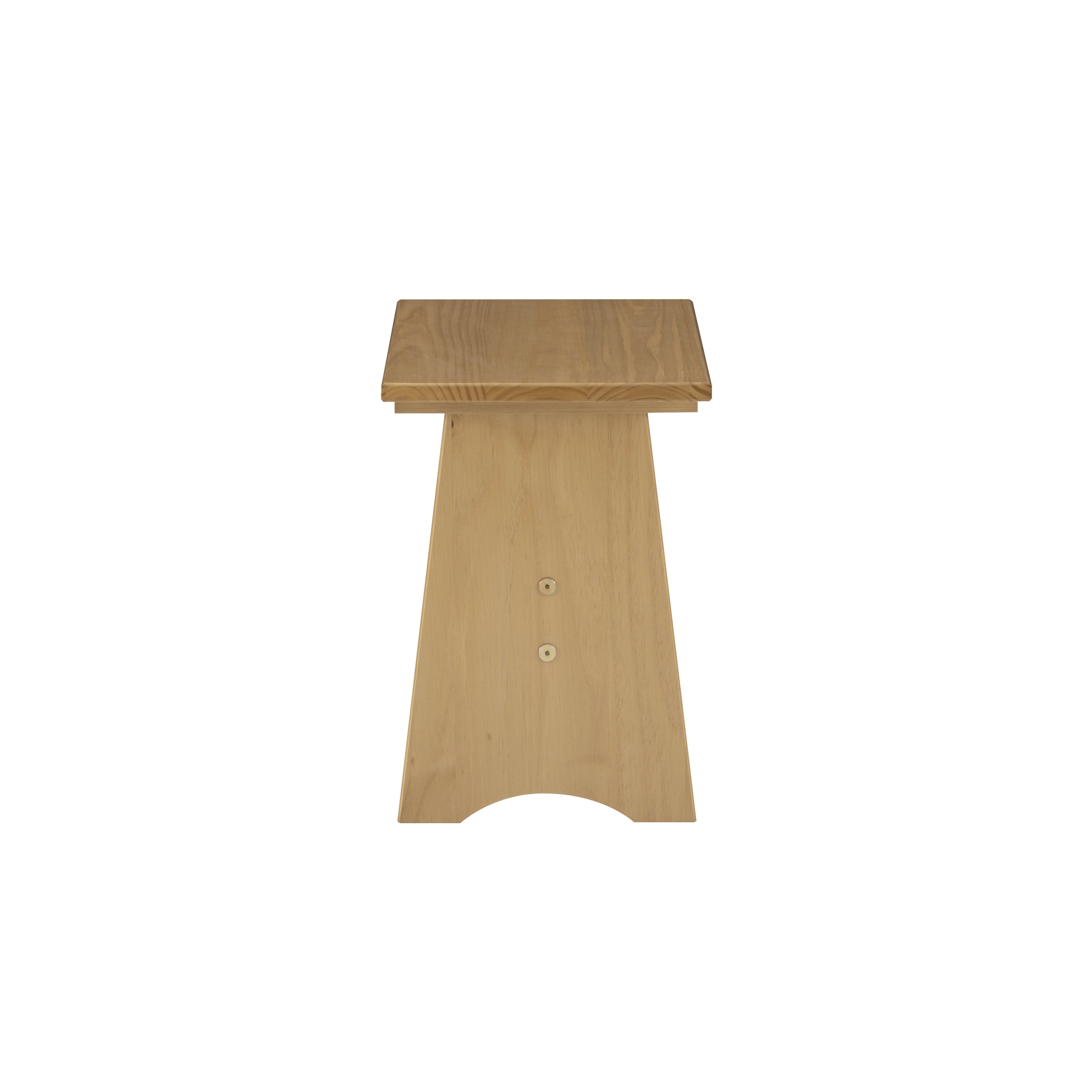 Linon Kasey Backless Dining Bench, Set of 2, Honey