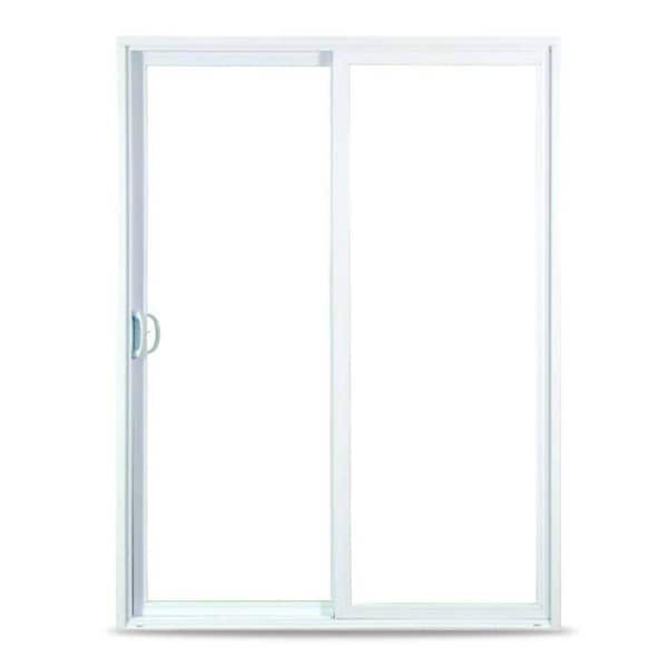 72 in. x 80 in. 50 Series White Vinyl Sliding Patio Door Moving Panel, Universal Handing