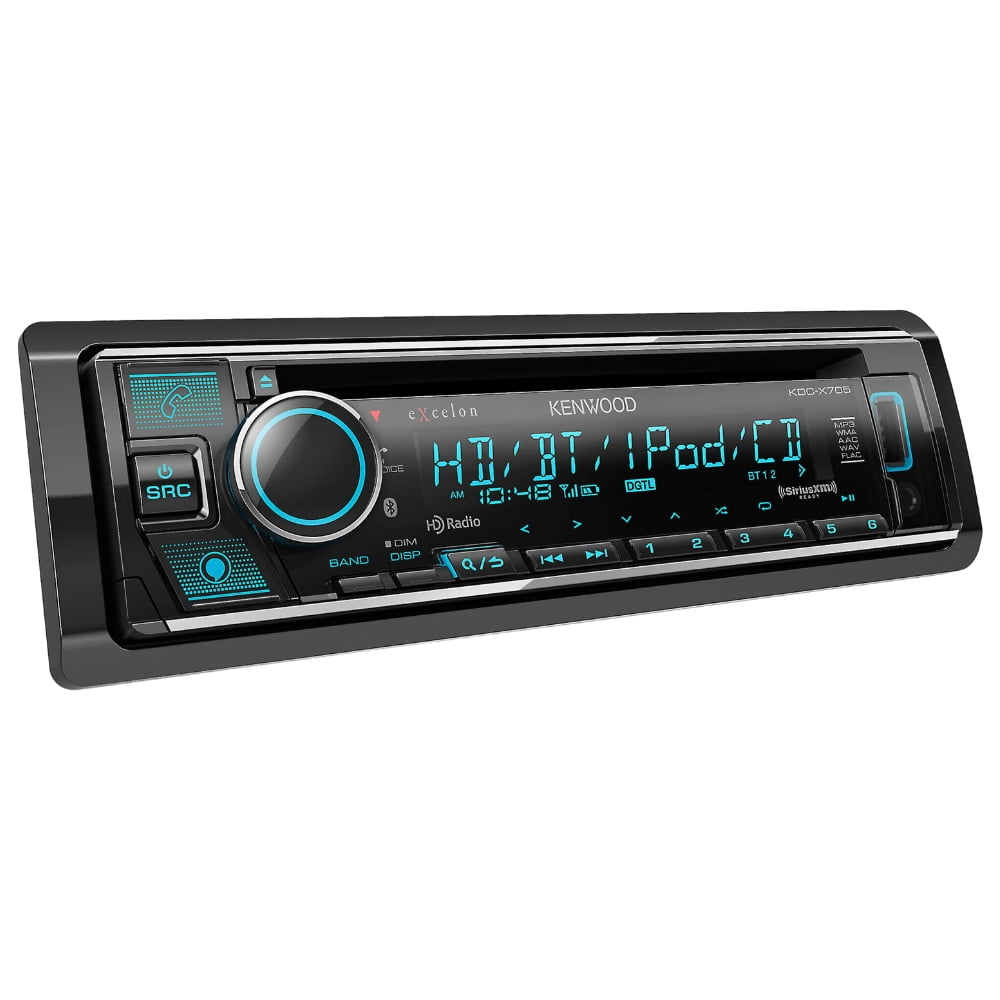 New Kenwood Excelon KDC-X705 Single DIN CD Receiver w/ Bluetooth & SiriusXM Tuner