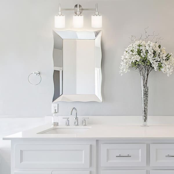 Aubrey 3-Light Satin Nickel Vanity Light