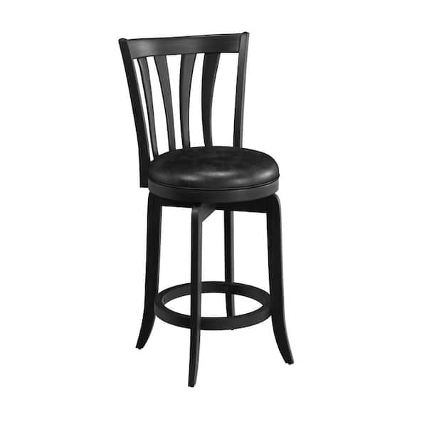 Savana Swivel Counter Bar Stool in Black