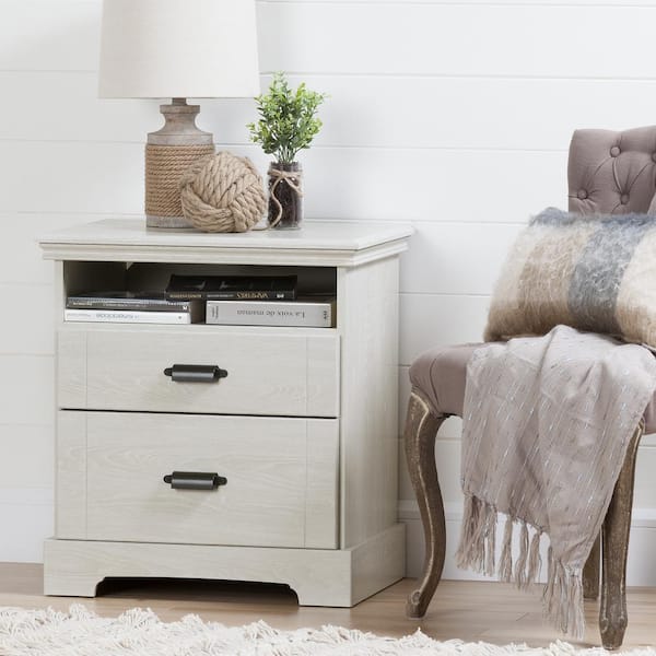 Avilla 2-Drawer Winter Oak Nightstand