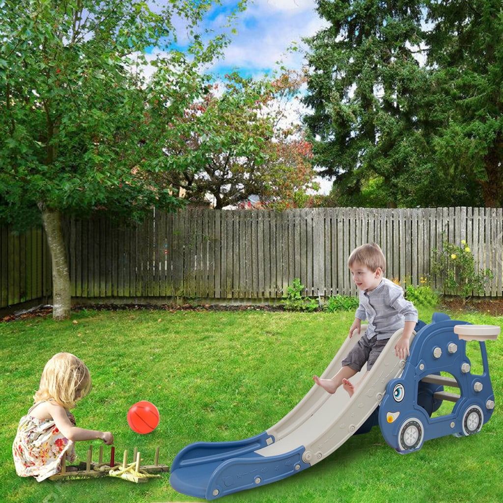 Raeneomay Kids Toys Sales Clearance Children's Slide Basketball Frame, Climbing Stairs,Unisex,Indoor and Outdoor Use