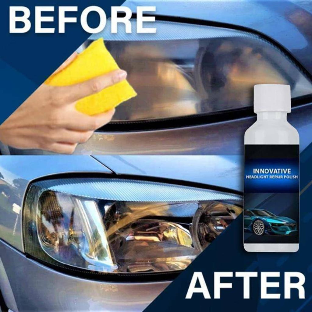 Silicone Can Cover Headlight Renewals Polish Car Repair Kit Headlight Repair Liquid Cleaning 20ml Brush Spray Instant Dry