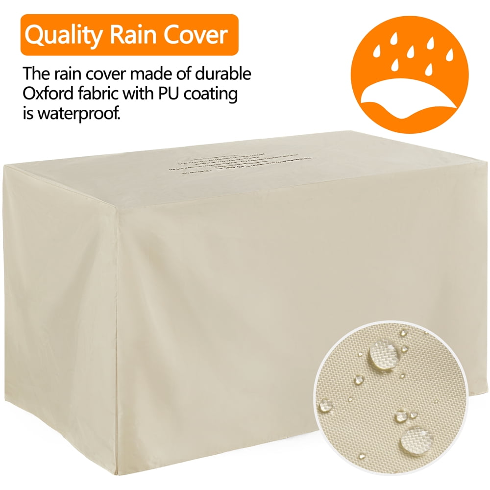 Topeakmart 43'' Propane Fire Pit Table with Tempered Glass Tabletop 50,000 BTU, Black