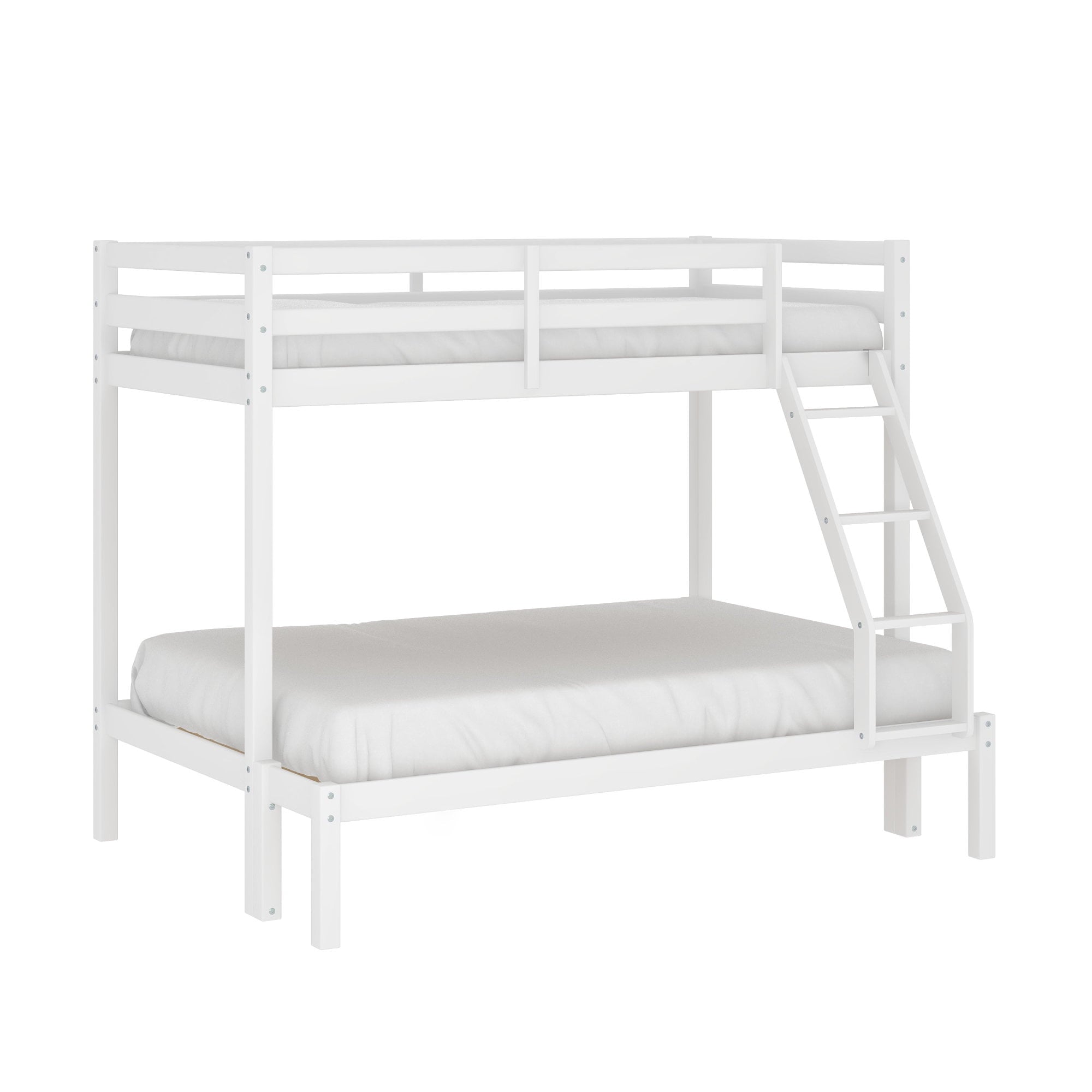 Campbell Wood Twin Over Full Convertible Bunk Bed, White