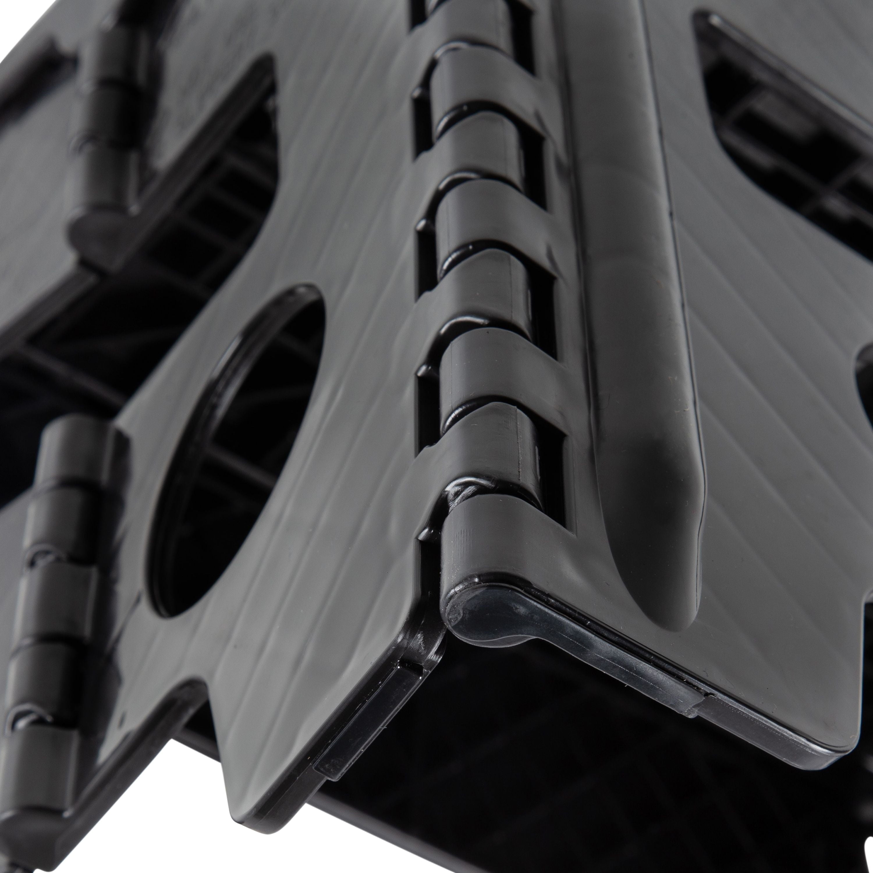 Mainstays One Step Folding Step Stool, Black Plastic