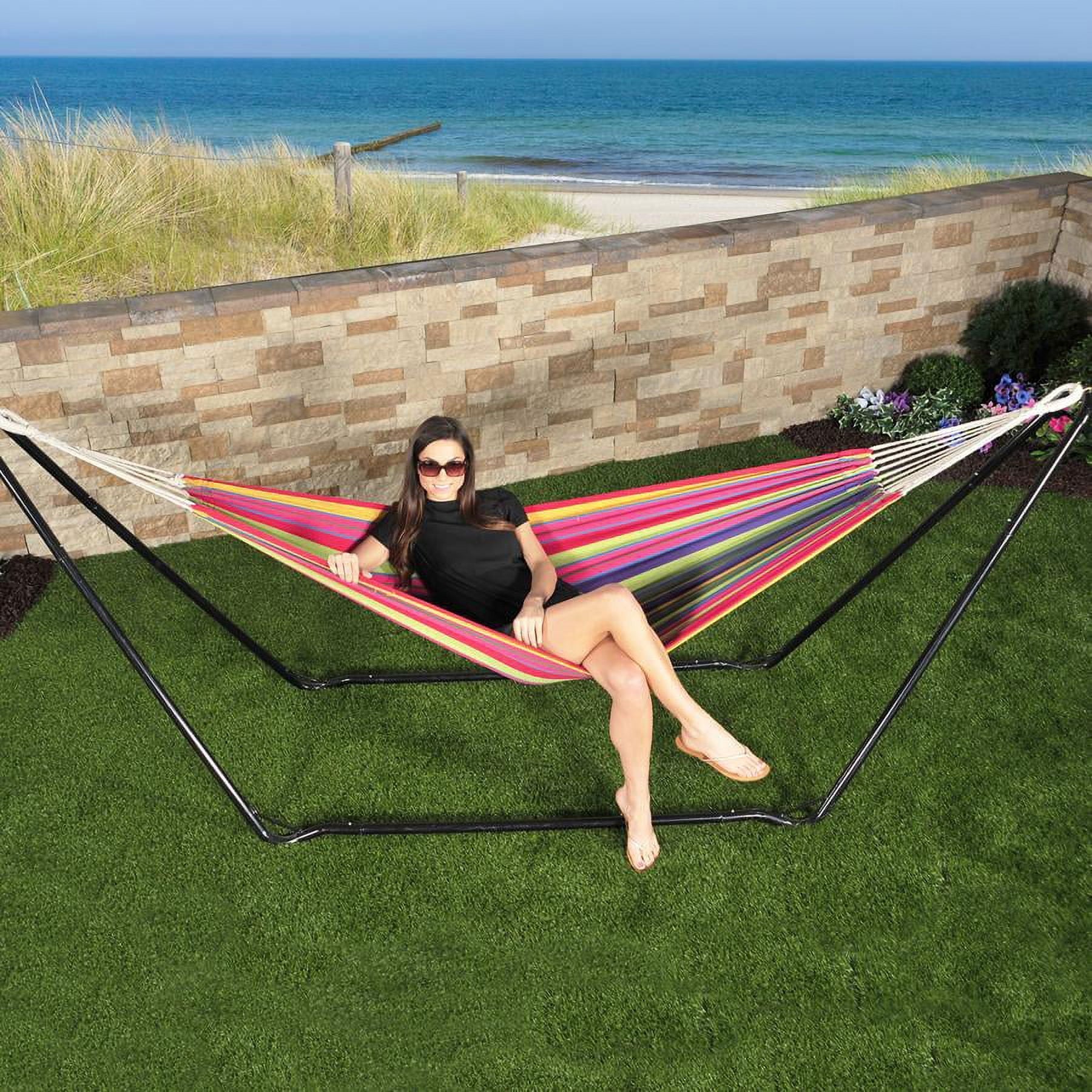 Bliss Hammocks 10-ft Long Hammock Stand W/ Hanging Hooks, 220 lb. Capacity