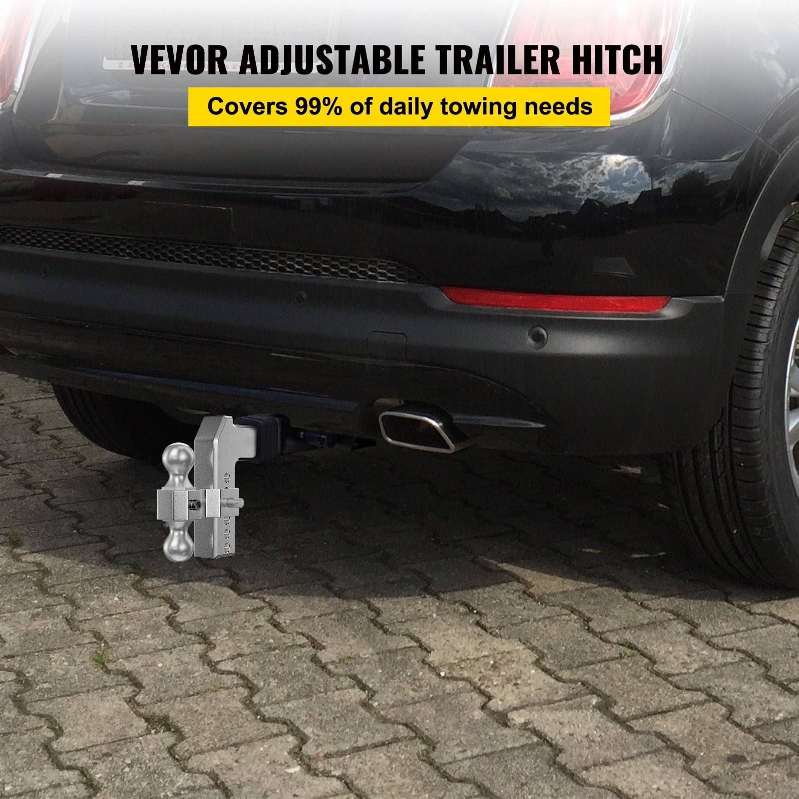 BENTISM Adjustable Trailer Hitch, Fits 2