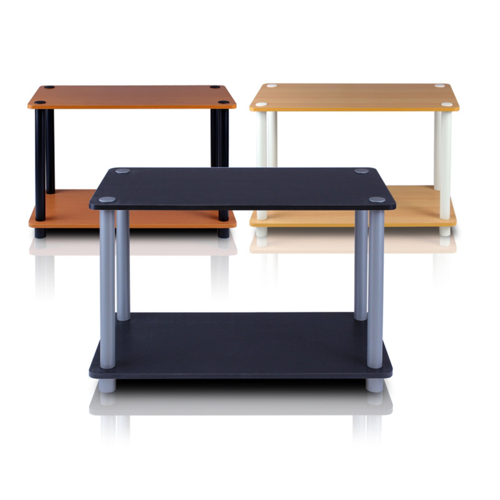 Furinno Turn-N-Tube 2 Tier No Tools End Table