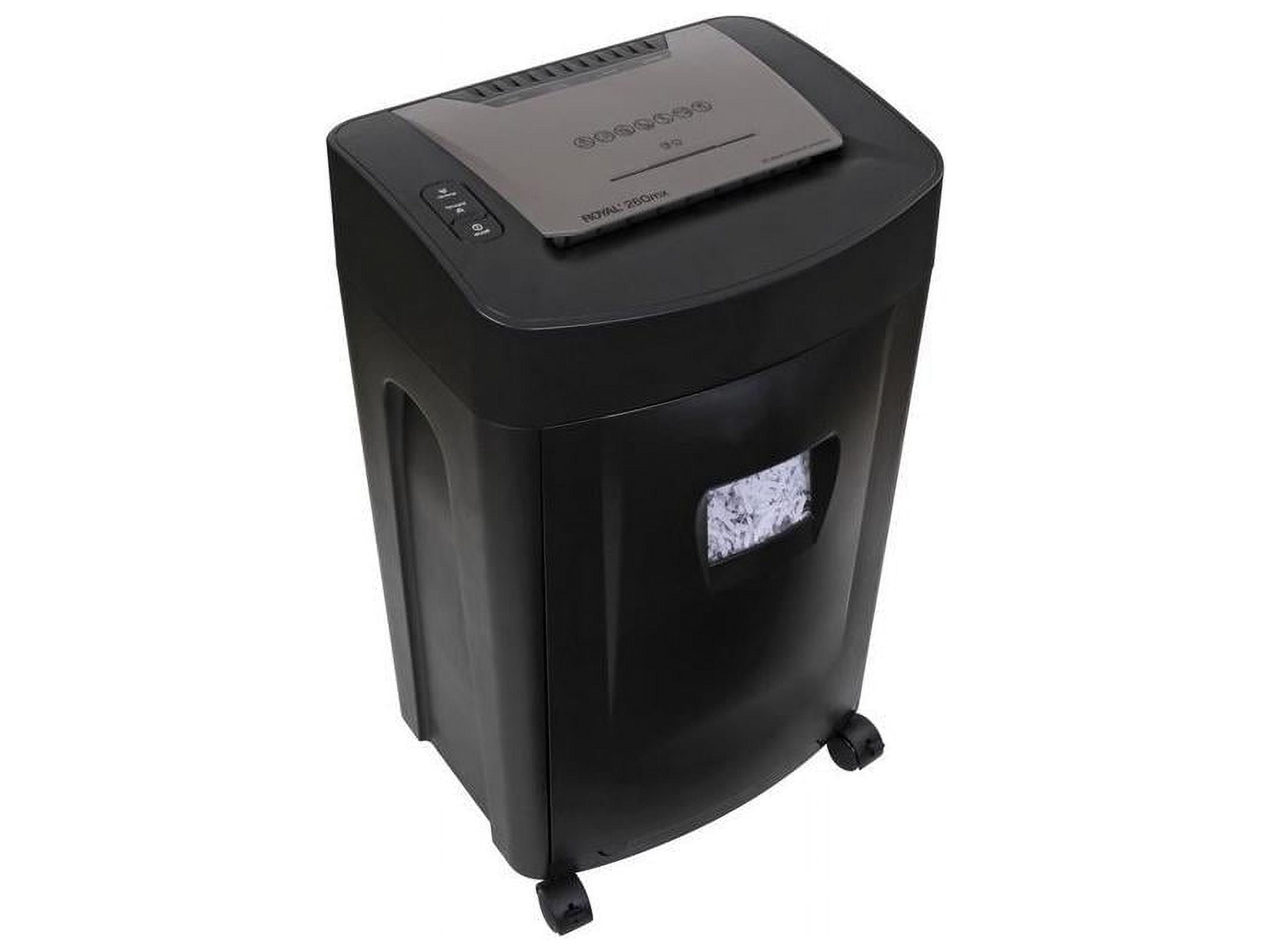 Royal 260MX Paper Shredder - Non-continuous Shredder - Cross Cut - 20 Per Pass - for shredding Paper, CD, DVD, Credit Card, Staples - 8.75