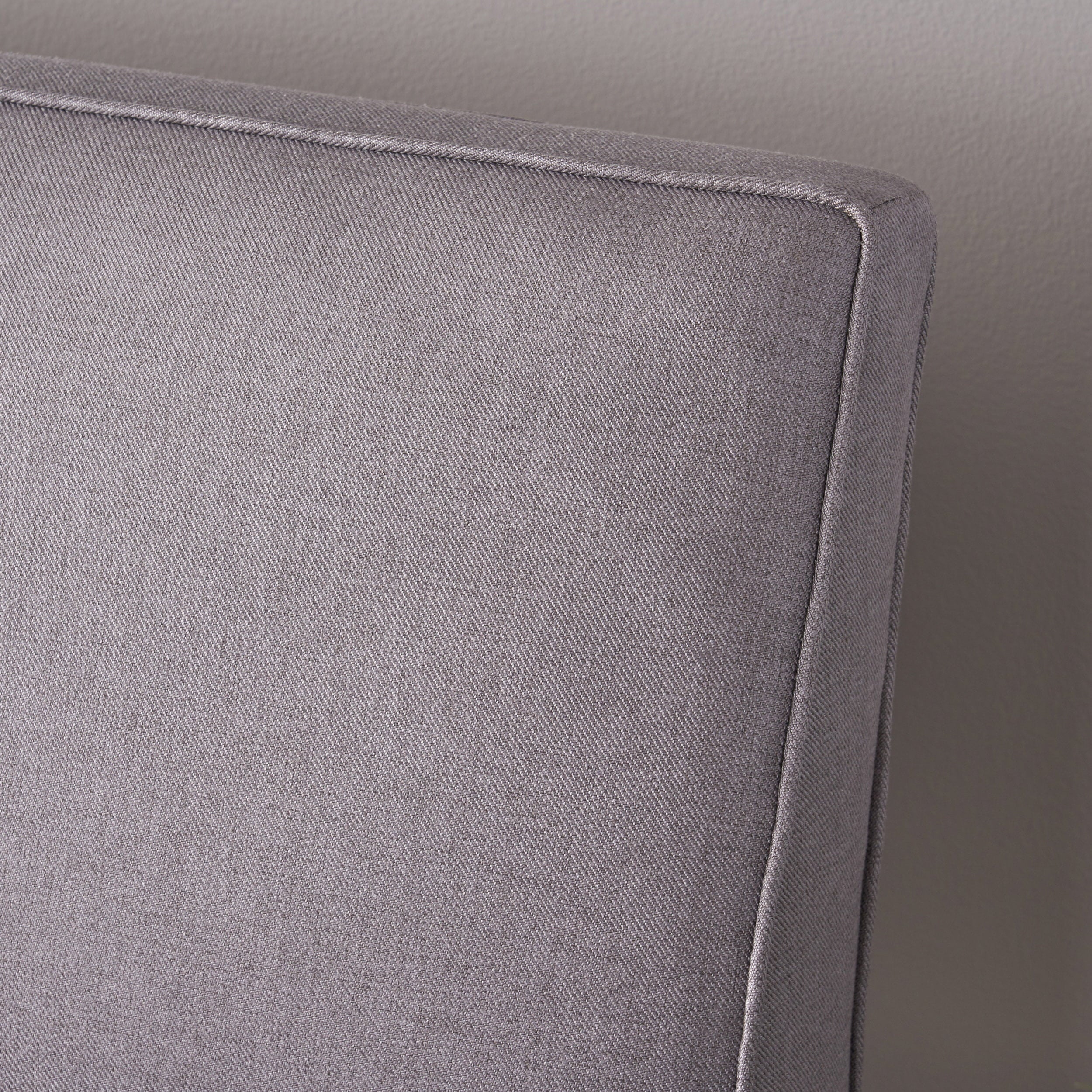 Noble House Desmond Fabric Love Seat,Light Gray