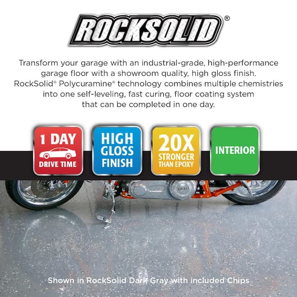 180 oz. Black Polycuramine 2.5-Car Garage Floor Kit