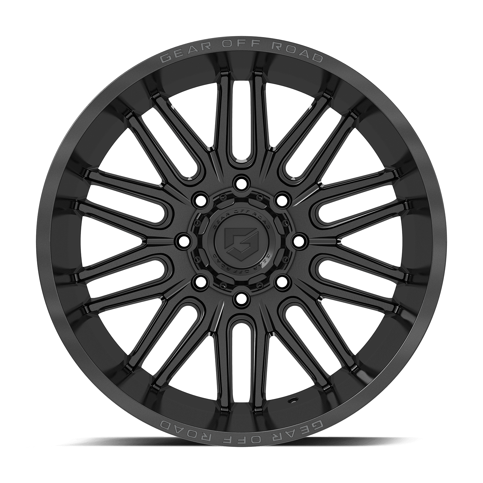 Gear Off Road 766B 766B-2128944 20X12 8X180 (-44) G/A 766B (HB 124.3) Gloss Black w/Lip Logo A261003