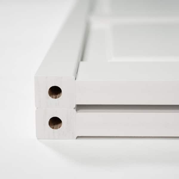 24 in. x 80 in. White 6-Panel Solid Core Wood Interior Closet Bi-Fold Door