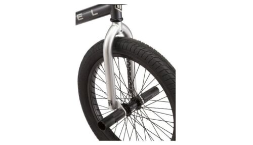 20 inch Rebel X1 BMX Bike Sturdy Frame, Included 4 axle pegs, Ages 8-12, Gray