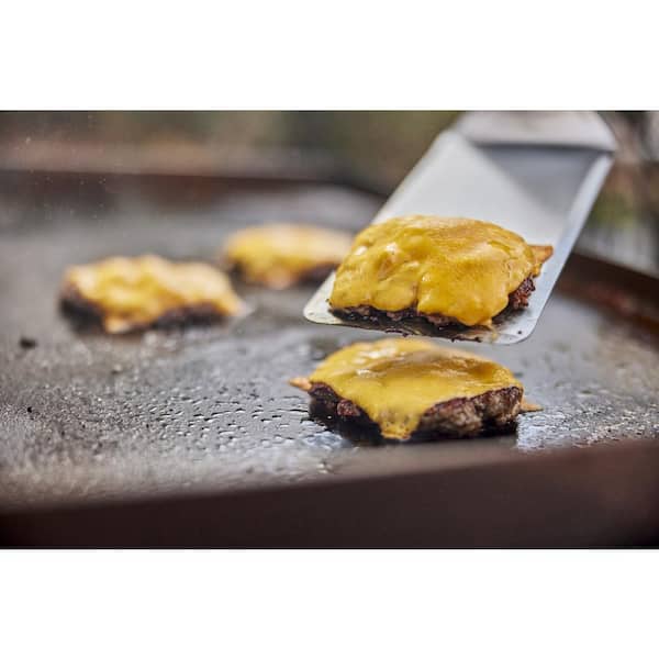 4 Burner Propane Gas Grill 36 in. Flat Top Griddle in Black