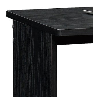 Mainstays Small Space Writing Desk with 2 Shelves, True Black Oak Finish