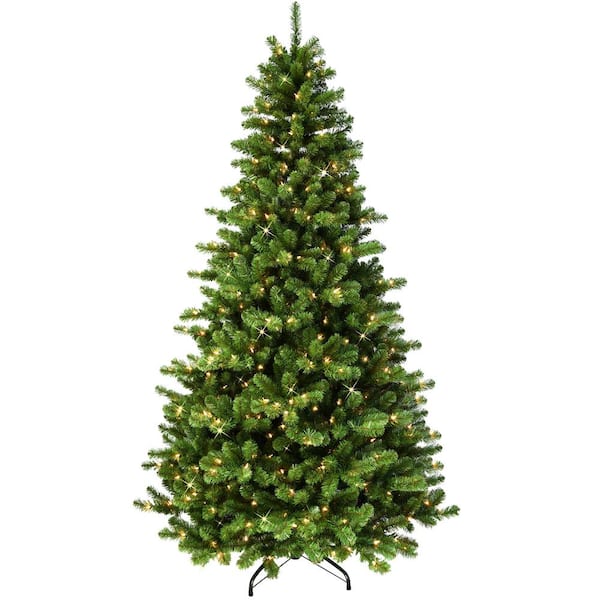 7.5 ft. Pre-Lit Vermont Spruce Artificial Christmas Tree