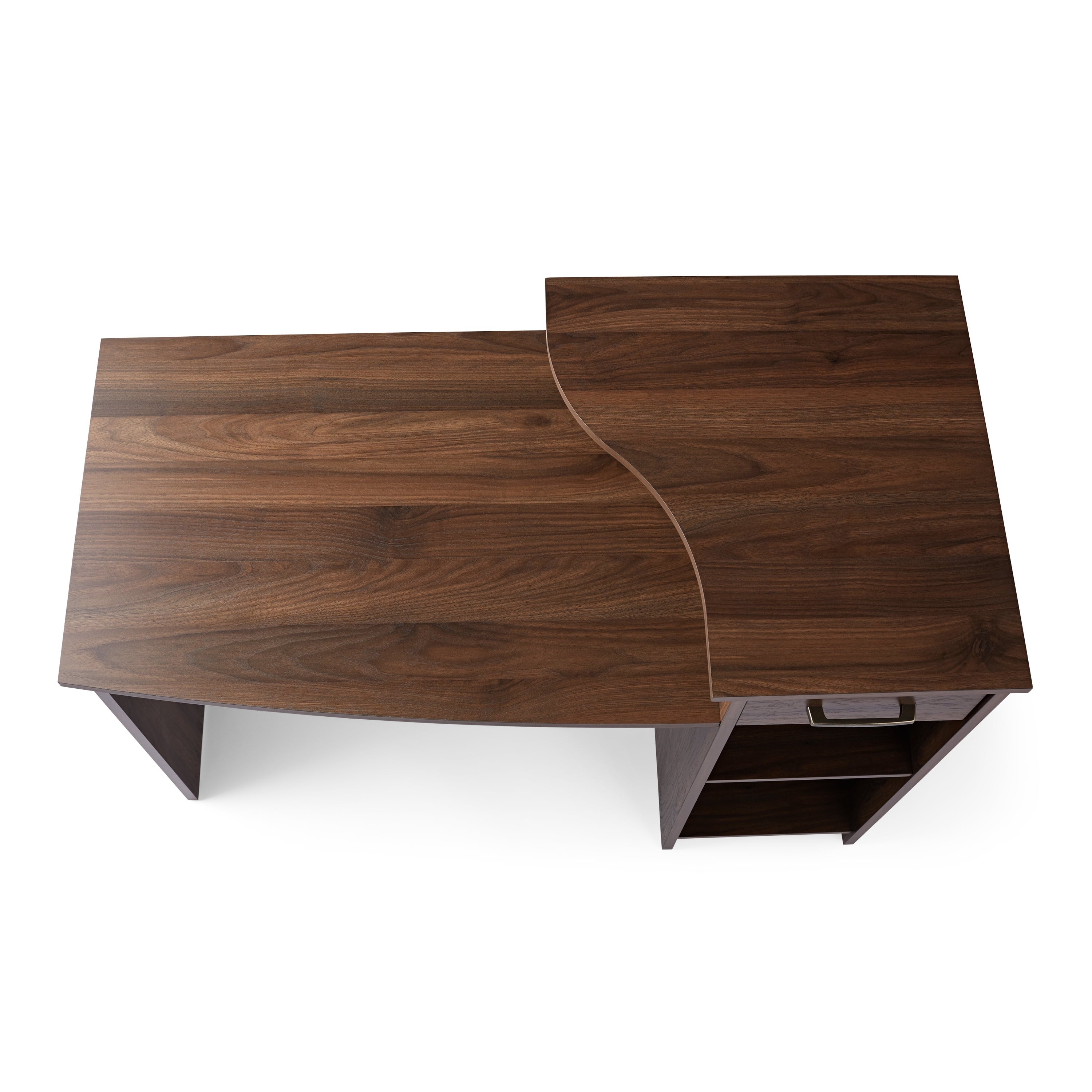 Mainstays Student Desk with Easy-glide Drawer, Canyon Walnut Finish
