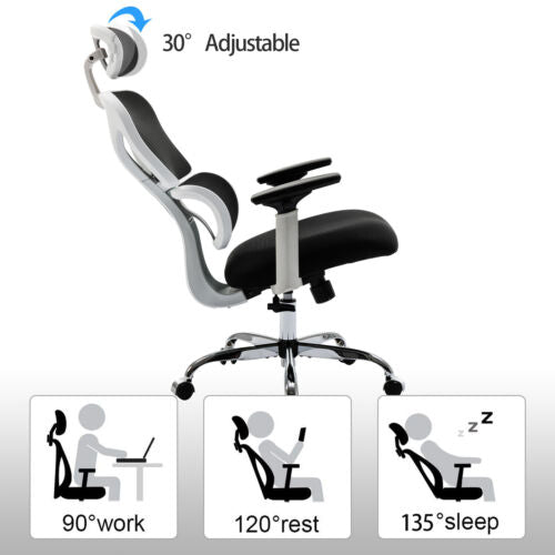 BIG SALE! Ergonomic Home Office Chair High Back Gaming Chair Headrest & Armrests
