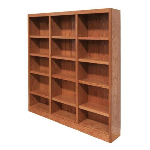 Concepts In Wood Standard Bookcase w/ Adjustable Shelves 15-Shelf Wood Brown