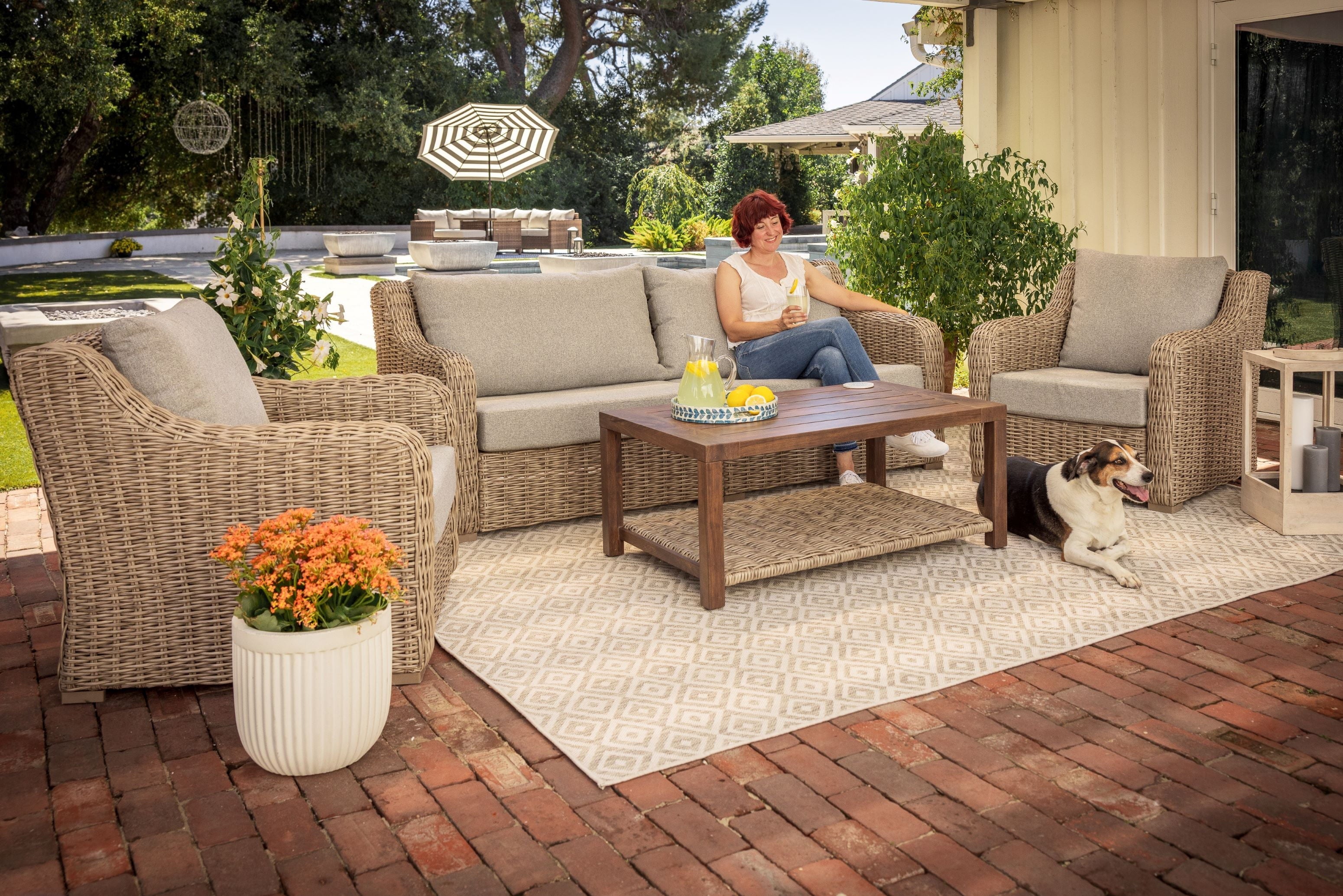 Better Homes & Gardens Bellamy 2-Pack Lounge Chairs with Patio Cover